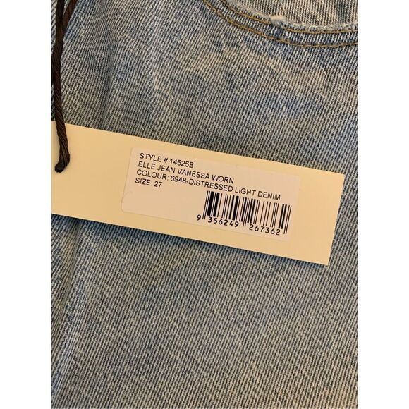 Rolla's Elle Super High Rise Relaxed Jeans Vanessa distressed light size 27 NEW - Picture 6 of 11